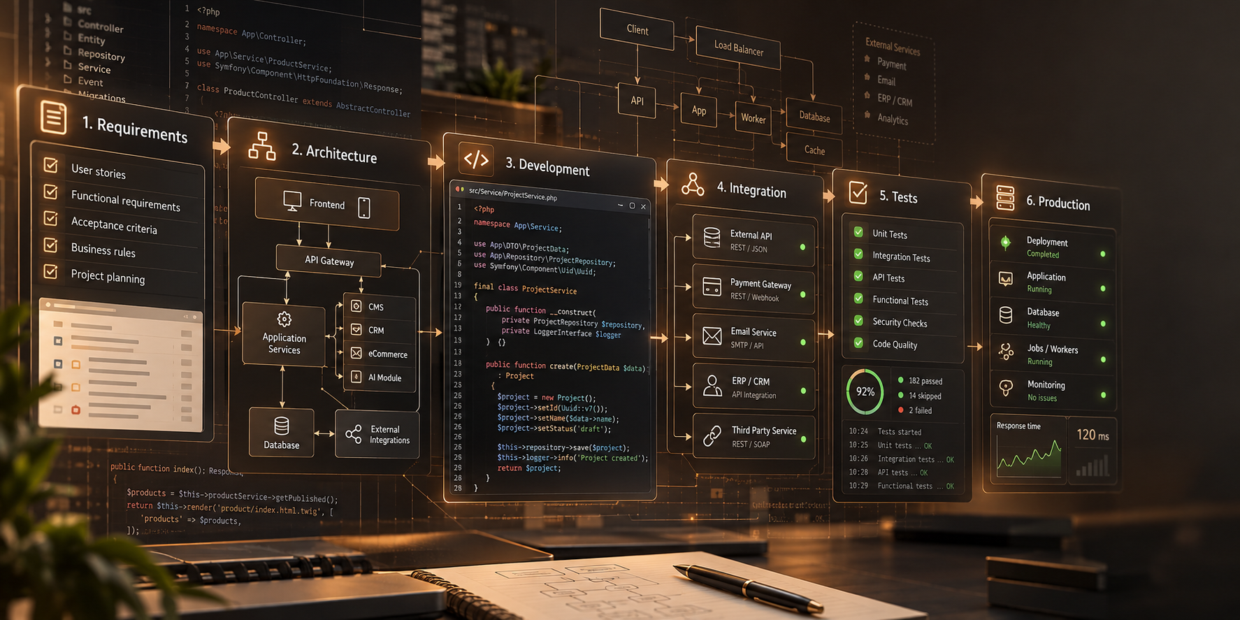 Schemat realizacji projektu informatycznego